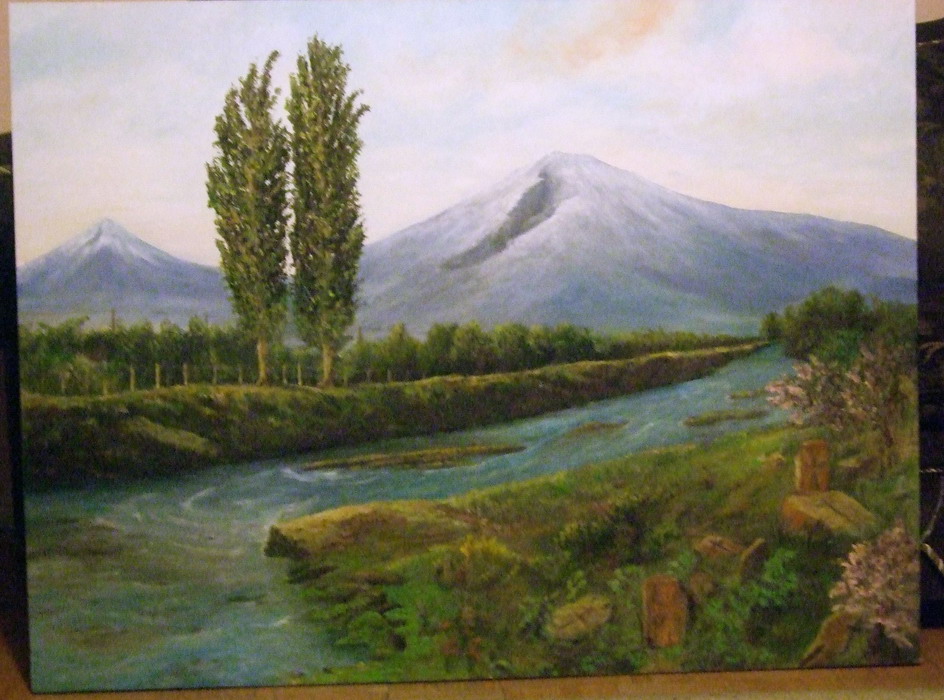Ararat with Khatchkars
